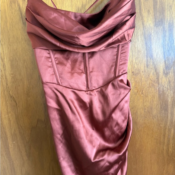 Hello Molly Copper Asymmetrical Dress - Picture 6 of 6